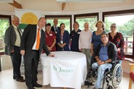 Norman visits the St Peter & St James Hospice
